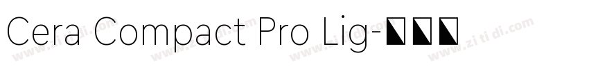 Cera Compact Pro Lig字体转换